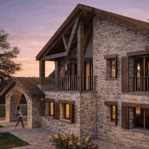 Edificación para dos viviendas en Campo